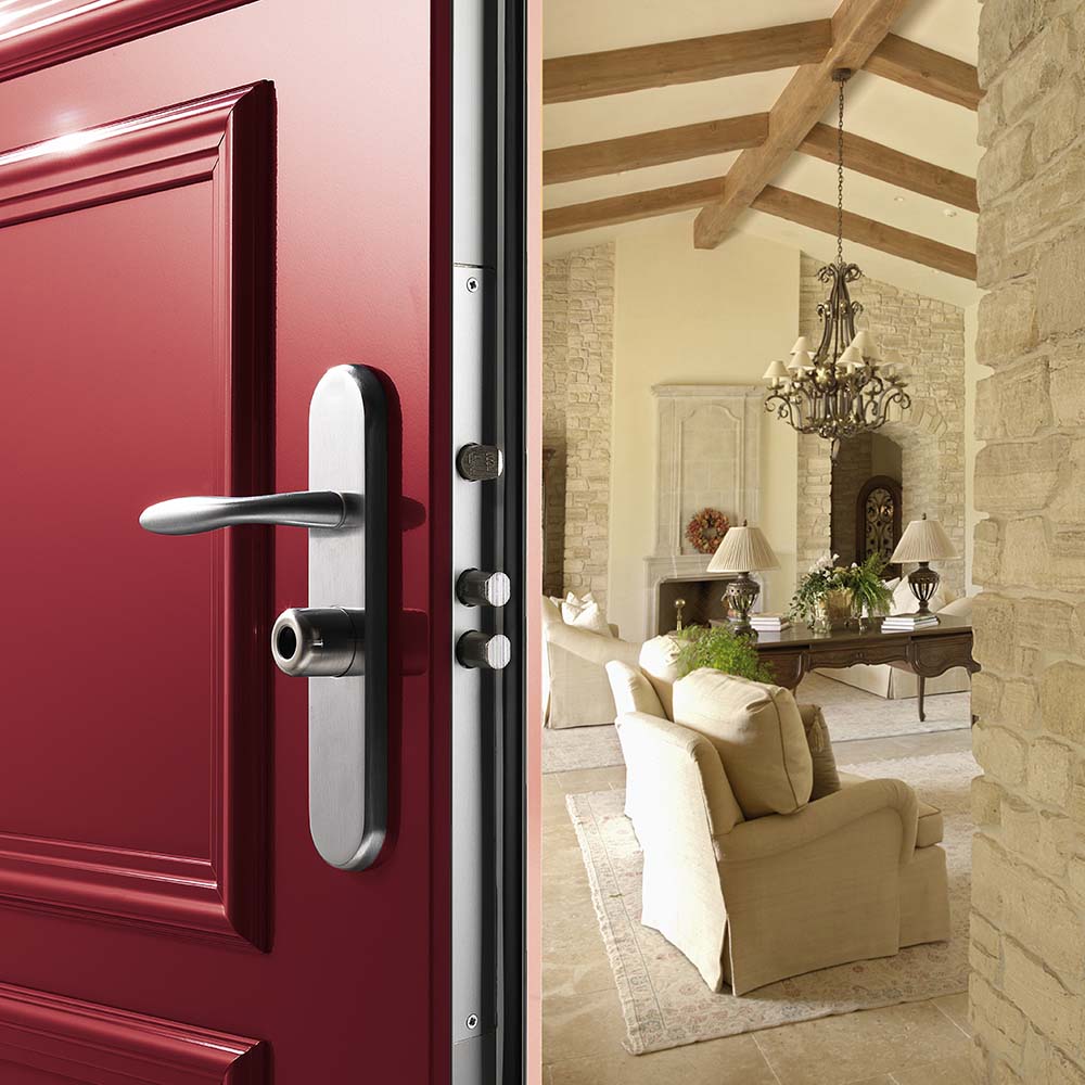 Pose rapide de serrure de porte extérieure pour maisons à Saint-Fargeau.