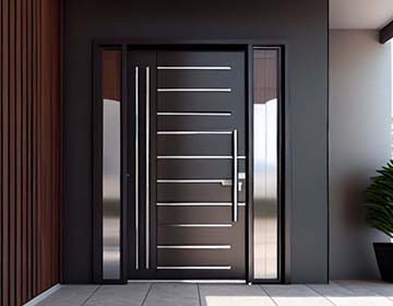 Installation professionnelle de portes de maison en Bourgogne.